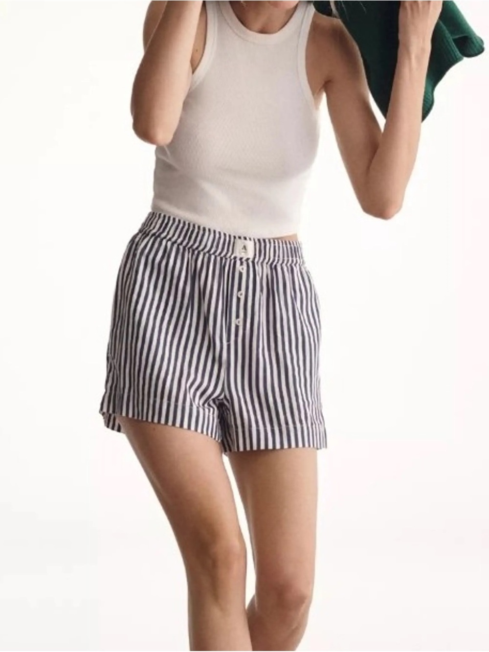Anthropologie WREN Women's striped boxer shorts